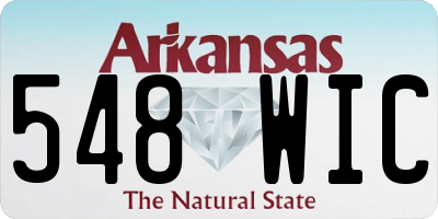 AR license plate 548WIC