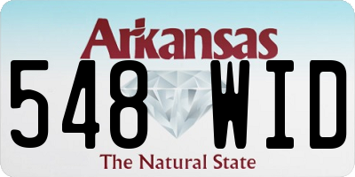 AR license plate 548WID