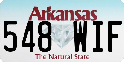 AR license plate 548WIF