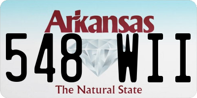 AR license plate 548WII