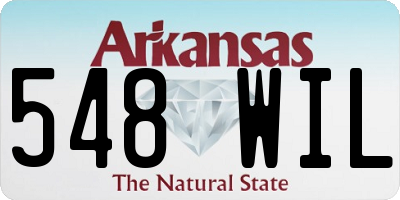 AR license plate 548WIL