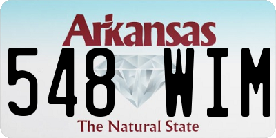 AR license plate 548WIM