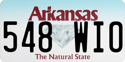 AR license plate 548WIO