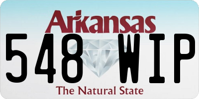 AR license plate 548WIP