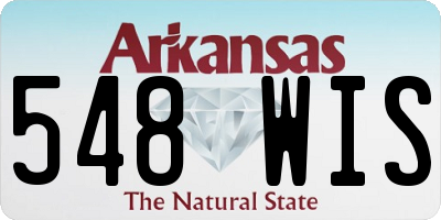 AR license plate 548WIS
