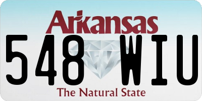 AR license plate 548WIU