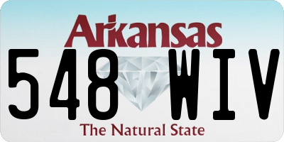 AR license plate 548WIV