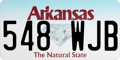 AR license plate 548WJB