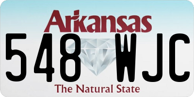 AR license plate 548WJC
