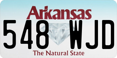 AR license plate 548WJD