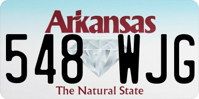 AR license plate 548WJG
