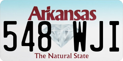 AR license plate 548WJI