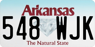 AR license plate 548WJK