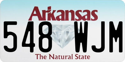 AR license plate 548WJM