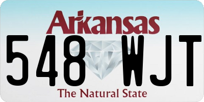 AR license plate 548WJT