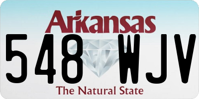 AR license plate 548WJV