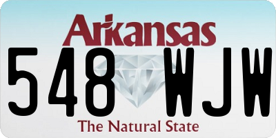 AR license plate 548WJW