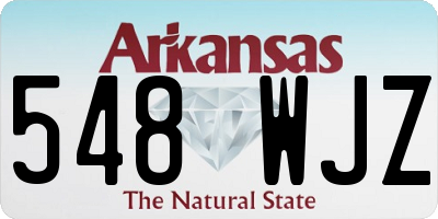 AR license plate 548WJZ