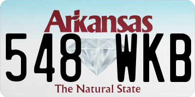 AR license plate 548WKB