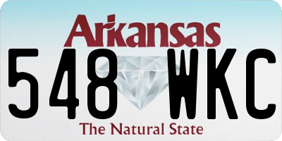 AR license plate 548WKC