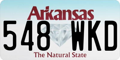 AR license plate 548WKD