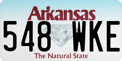 AR license plate 548WKE