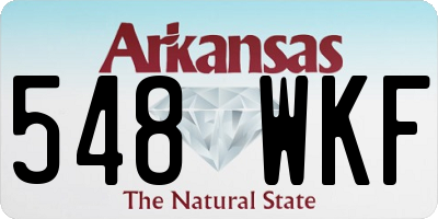 AR license plate 548WKF