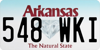 AR license plate 548WKI