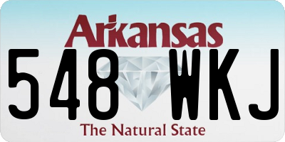 AR license plate 548WKJ