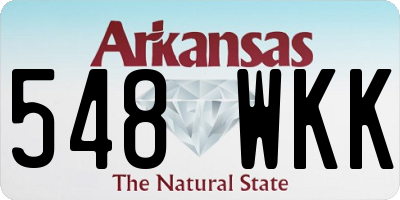 AR license plate 548WKK