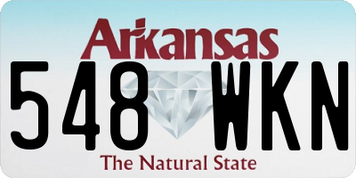 AR license plate 548WKN