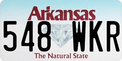 AR license plate 548WKR