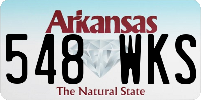 AR license plate 548WKS