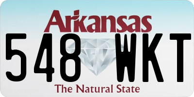 AR license plate 548WKT