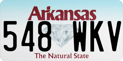 AR license plate 548WKV