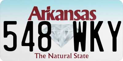 AR license plate 548WKY