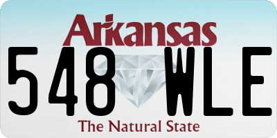 AR license plate 548WLE