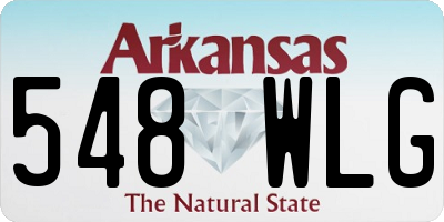 AR license plate 548WLG