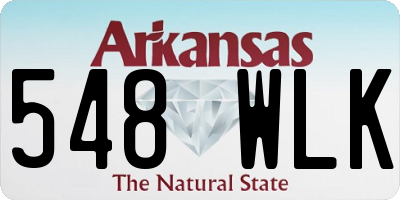 AR license plate 548WLK