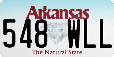 AR license plate 548WLL