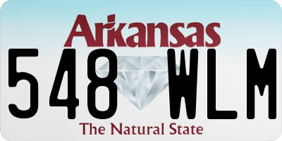 AR license plate 548WLM