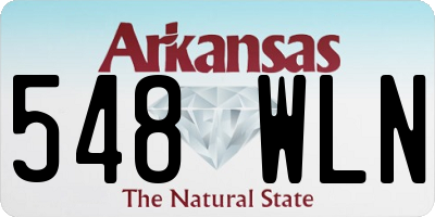 AR license plate 548WLN