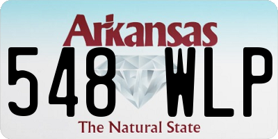 AR license plate 548WLP