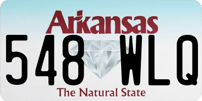 AR license plate 548WLQ