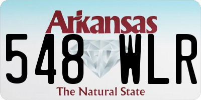 AR license plate 548WLR