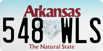AR license plate 548WLS