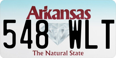 AR license plate 548WLT