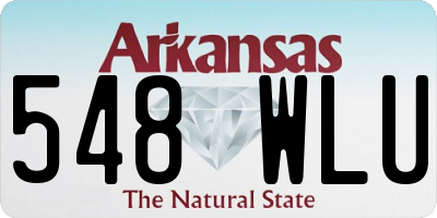AR license plate 548WLU