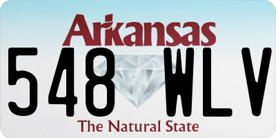 AR license plate 548WLV