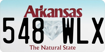 AR license plate 548WLX